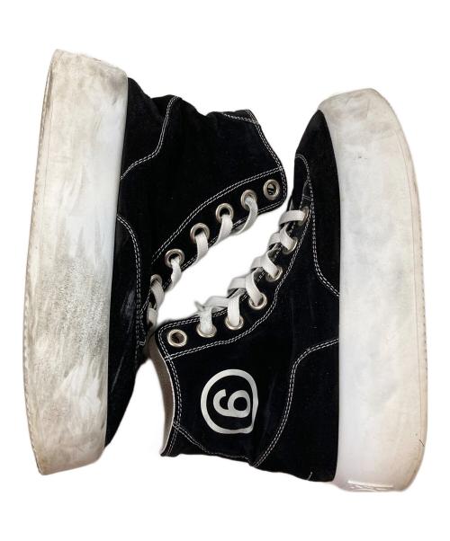 Maison Margiela（メゾンマルジェラ）Maison Margiela (メゾンマルジェラ) ハイカットスニーカー ブラック×ホワイト サイズ:38の古着・服飾アイテム