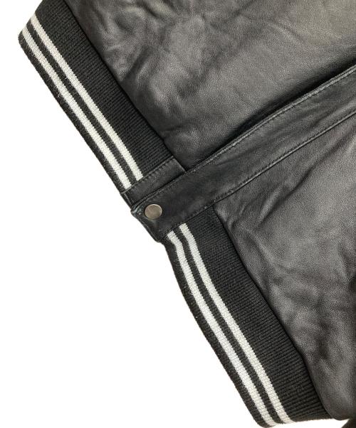 FORTIME（フォータイム）FORTIME (フォータイム) レザーブルゾン ブラック サイズ:Lの古着・服飾アイテム