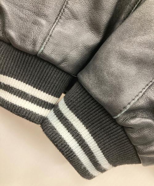 FORTIME（フォータイム）FORTIME (フォータイム) レザーブルゾン ブラック サイズ:Lの古着・服飾アイテム