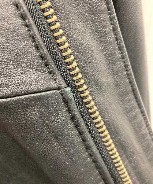 FORTIME（フォータイム）FORTIME (フォータイム) レザーブルゾン ブラック サイズ:Lの古着・服飾アイテム