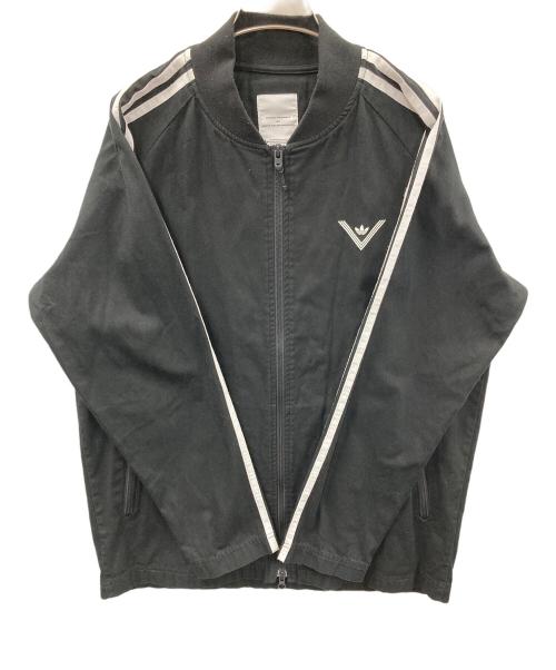 WHITE MOUNTAINEERING（ホワイトマウンテ二アニング）WHITE MOUNTAINEERING (ホワイトマウンテ二アニング) adidas (アディダス) トラックジャケット WM TRACK TOP（ホワイト マウンテ二アリング トラック トップ） ブラック サイズ:J Lの古着・服飾アイテム