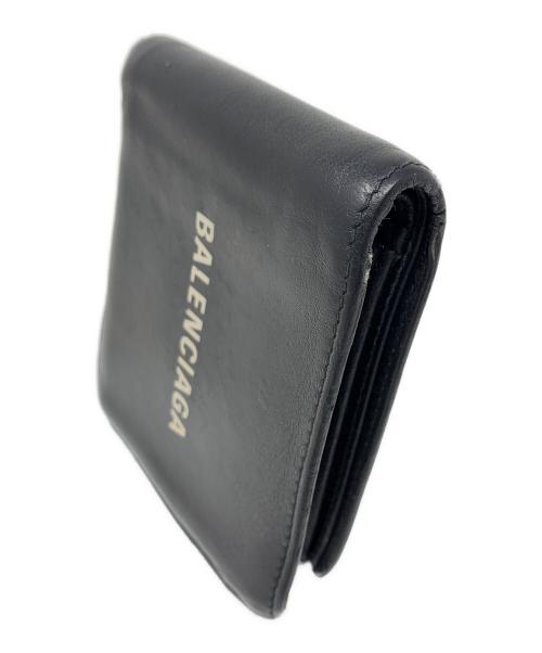BALENCIAGA（バレンシアガ）BALENCIAGA (バレンシアガ) 2つ折り財布 Everyday Wallet（エブリデイ ウォレット） ブラック サイズ:実寸サイズにてご確認くださいの古着・服飾アイテム
