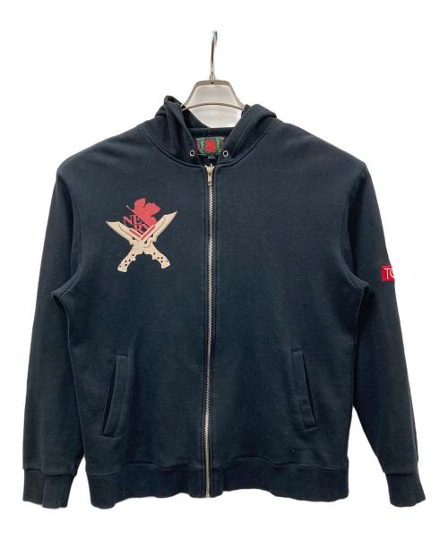 ジップパーカー（ジップパーカー）ジップパーカー (ジップパーカー) ジップパーカー ブラック サイズ:XLの古着・服飾アイテム