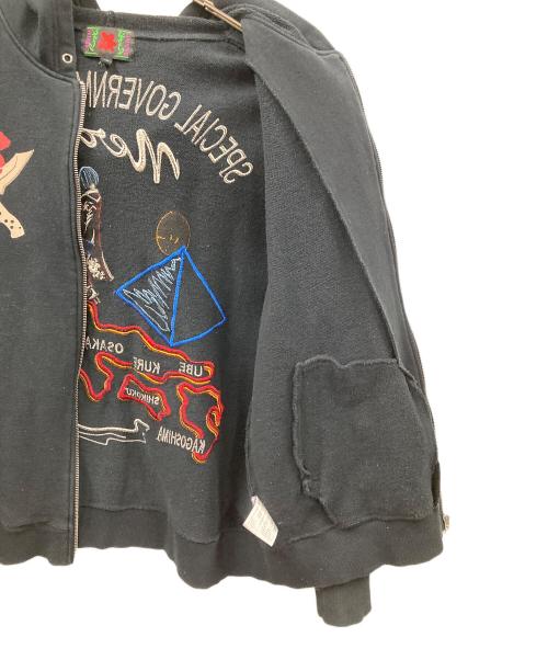 ジップパーカー（ジップパーカー）ジップパーカー (ジップパーカー) ジップパーカー ブラック サイズ:XLの古着・服飾アイテム