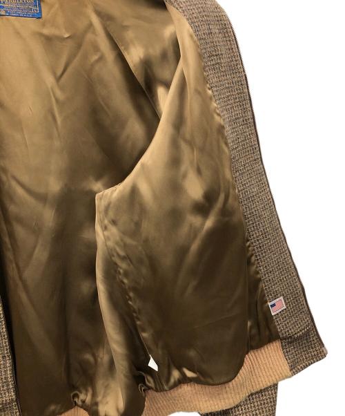 PENDLETON（ペンドルトン）PENDLETON (ペンドルトン) 70s ツイードスイングトップ ブラウン サイズ:Lの古着・服飾アイテム