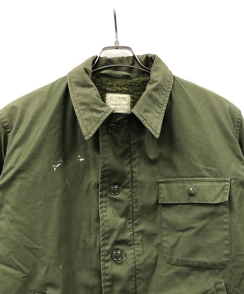 CENTRE MFG（センターエムエフジー）CENTRE MFG (センターエムエフジー) 80s A-2デッキジャケット カーキ サイズ:LARGE(42-44)の古着・服飾アイテム