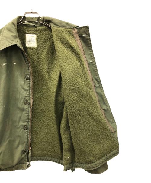CENTRE MFG（センターエムエフジー）CENTRE MFG (センターエムエフジー) 80s A-2デッキジャケット カーキ サイズ:LARGE(42-44)の古着・服飾アイテム