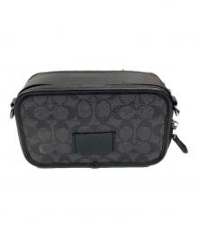 COACH（コーチ）の古着「ボディーバッグ ワイアット クロスボディバッグ」｜ブラック×グレー