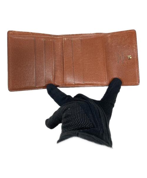 LOUIS VUITTON（ルイ ヴィトン）LOUIS VUITTON (ルイ ヴィトン) 3つ折り財布 ポルトモネ・ビエ カルトクレディ ブラウン サイズ:実寸サイズにご確認ください。の古着・服飾アイテム