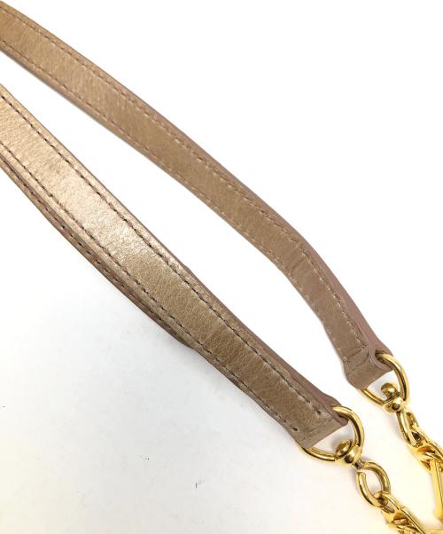 MIU MIU（ミュウミュウ）MIU MIU (ミュウミュウ) 2WAYバッグ ハンドバッグ ショルダーバッグ ベージュ サイズ:実寸サイズにてご確認下さい。の古着・服飾アイテム