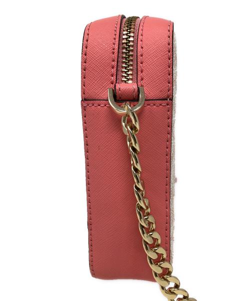 MICHAEL KORS（マイケル・コース）MICHAEL KORS (マイケル・コース) ショルダーバッグ クロスボディバッグ シグネチャー ピンク×ホワイト サイズ:実寸サイズにてご確認ください。の古着・服飾アイテム