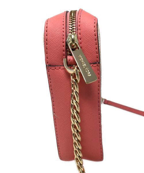 MICHAEL KORS（マイケル・コース）MICHAEL KORS (マイケル・コース) ショルダーバッグ クロスボディバッグ シグネチャー ピンク×ホワイト サイズ:実寸サイズにてご確認ください。の古着・服飾アイテム