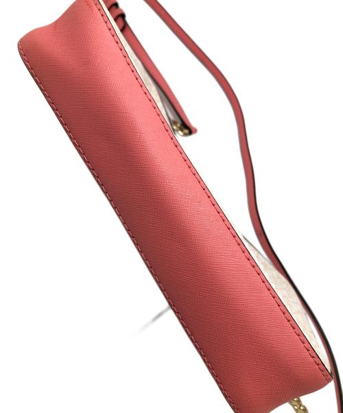 MICHAEL KORS（マイケル・コース）MICHAEL KORS (マイケル・コース) ショルダーバッグ クロスボディバッグ シグネチャー ピンク×ホワイト サイズ:実寸サイズにてご確認ください。の古着・服飾アイテム