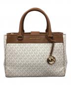 MICHAEL KORSマイケル・コース）の古着「2WAYバッグ トートバッグ ショルダーバッグ」｜ブラウン×ホワイト