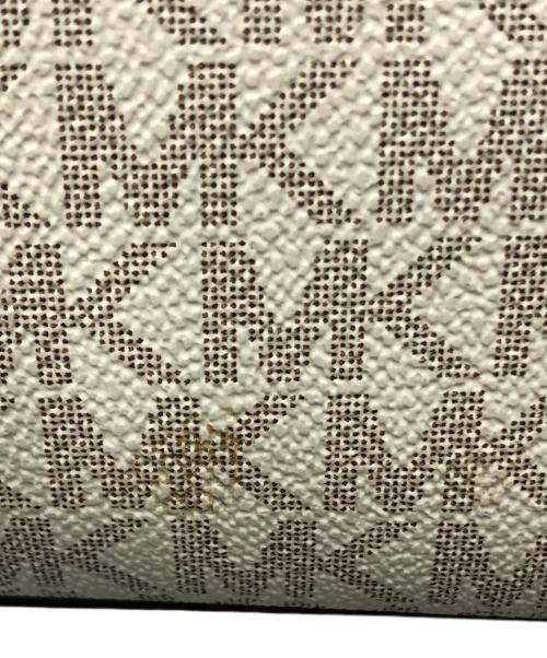 MICHAEL KORS（マイケル・コース）MICHAEL KORS (マイケル・コース) 2WAYバッグ トートバッグ ショルダーバッグ ブラウン×ホワイト サイズ:実寸サイズにてご確認下さい。の古着・服飾アイテム