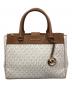 MICHAEL KORS（マイケル・コース）の古着「2WAYバッグ トートバッグ ショルダーバッグ」｜ブラウン×ホワイト