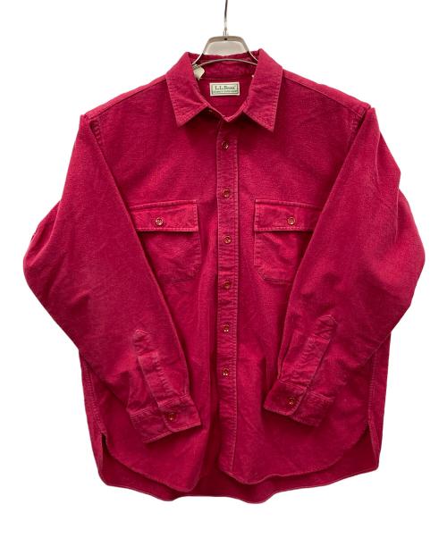 L.L.Bean（エルエルビーン）L.L.Bean (エルエルビーン) シャモアクロスシャツ レッド サイズ:Lの古着・服飾アイテム