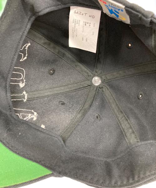 SAINT MICHAEL（セントマイケル）SAINT MICHAEL (セントマイケル) キャップ SAINT 6PANEL CAP（セイント6パネルキャップ） ブラック サイズ:OSの古着・服飾アイテム