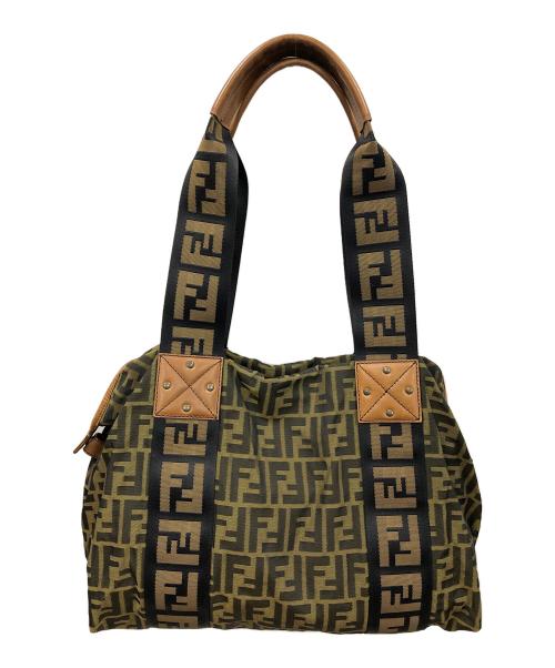 FENDI（フェンディ）FENDI (フェンディ) トートバッグ ズッカ ブラウン サイズ:実寸サイズにてご確認下さい。の古着・服飾アイテム