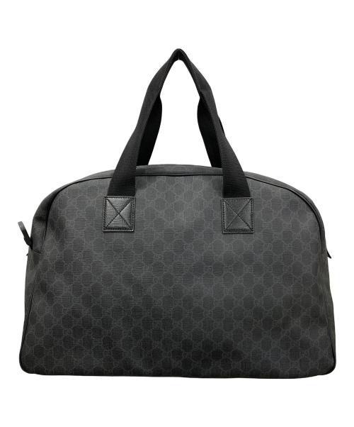 GUCCI（グッチ）GUCCI (グッチ) 2WAYバッグ ボストンバッグ ショルダーバッグ GG（ジージー）スプリーム ブラック×グレー サイズ:実寸サイズにてご確認下さい。の古着・服飾アイテム