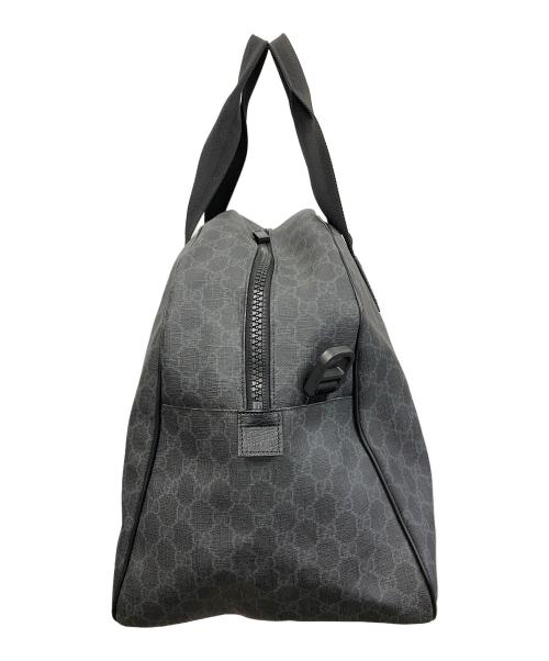 GUCCI（グッチ）GUCCI (グッチ) 2WAYバッグ ボストンバッグ ショルダーバッグ GG（ジージー）スプリーム ブラック×グレー サイズ:実寸サイズにてご確認下さい。の古着・服飾アイテム