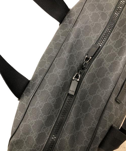 GUCCI（グッチ）GUCCI (グッチ) 2WAYバッグ ボストンバッグ ショルダーバッグ GG（ジージー）スプリーム ブラック×グレー サイズ:実寸サイズにてご確認下さい。の古着・服飾アイテム