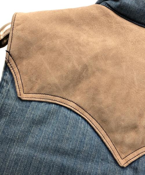 WAREHOUSE（ウエアハウス）WAREHOUSE (ウエアハウス) RockyMountainFeatherBed (ロッキーマウンテンフェザーベッド) ダウンベスト ブルー サイズ:36の古着・服飾アイテム