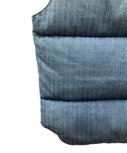 WAREHOUSE（ウエアハウス）WAREHOUSE (ウエアハウス) RockyMountainFeatherBed (ロッキーマウンテンフェザーベッド) ダウンベスト ブルー サイズ:36の古着・服飾アイテム