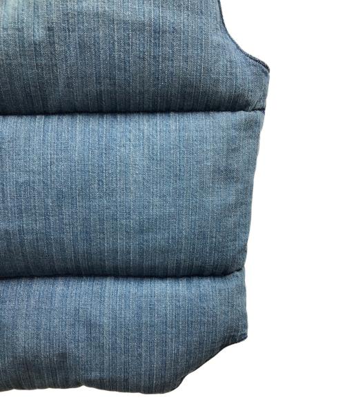 WAREHOUSE（ウエアハウス）WAREHOUSE (ウエアハウス) RockyMountainFeatherBed (ロッキーマウンテンフェザーベッド) ダウンベスト ブルー サイズ:36の古着・服飾アイテム