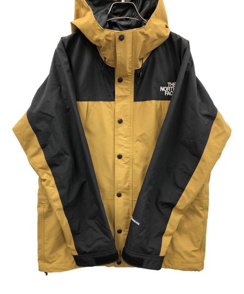 THE NORTH FACE（ザ ノース フェイス）THE NORTH FACE (ザ ノース フェイス) マウンテンパーカー Mountain Light Jacket（マウンテン ライト ジャケット） カーキ×ブラック サイズ:Mの古着・服飾アイテム
