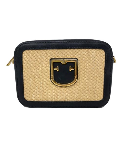 FURLA（フルラ）FURLA (フルラ) ショルダーバッグ Brava mini（ブラーヴァ ミニ）クロスボディバッグ ナチュラル×ブラック サイズ:実寸サイズにてご確認ください。の古着・服飾アイテム