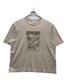 maison kitsune（メゾンキツネ）の古着「半袖カットソー コットンTシャツ デイジーフィールド オーバーサイズ」｜ベージュ