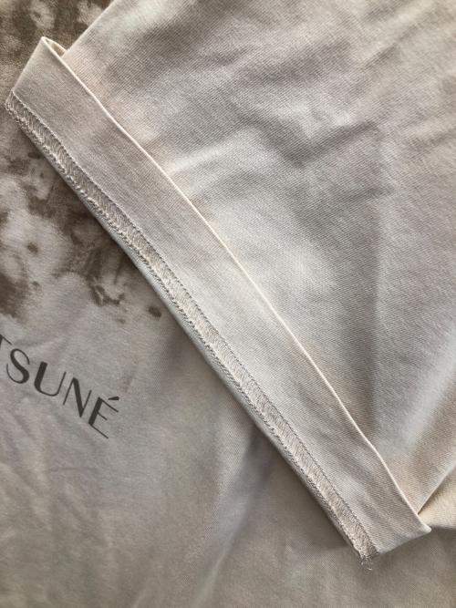 maison kitsune（メゾンキツネ）maison kitsune (メゾンキツネ) 半袖カットソー コットンTシャツ デイジーフィールド オーバーサイズ ベージュ サイズ:XLの古着・服飾アイテム