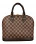 中古・古着 LOUIS VUITTON (ルイ ヴィトン) ハンドバッグ アルマ PM（ピーエム）ダミエ エベヌ サイズ:PM：100000円