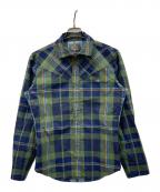 Vivienne Westwood manヴィヴィアン ウェストウッド マン）の古着「長袖シャツ チェック柄」｜グリーン×ネイビー