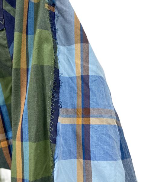Vivienne Westwood man（ヴィヴィアン ウェストウッド マン）Vivienne Westwood man (ヴィヴィアン ウェストウッド マン) 長袖シャツ チェック柄 グリーン×ネイビー サイズ:44の古着・服飾アイテム