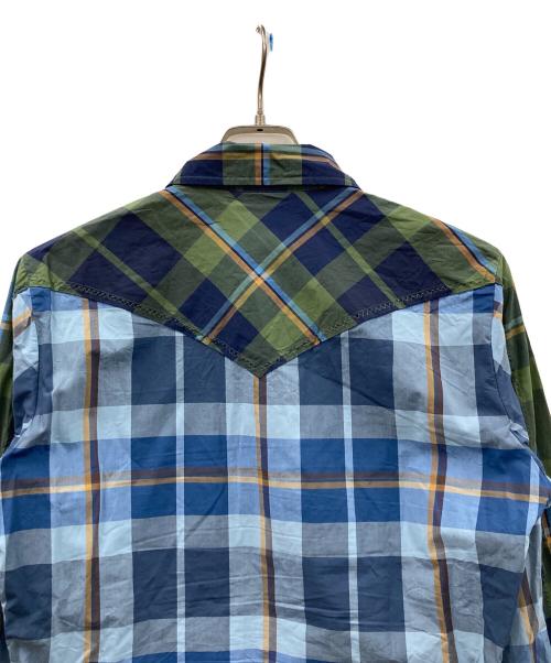 Vivienne Westwood man（ヴィヴィアン ウェストウッド マン）Vivienne Westwood man (ヴィヴィアン ウェストウッド マン) 長袖シャツ チェック柄 グリーン×ネイビー サイズ:44の古着・服飾アイテム