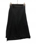 Y-3ワイスリー）の古着「スカート W CLASSIC REFINED WOOL STRETCH SKIRT（ダブリュー クラシック リファインド ウール ストレッチ スカート）」｜ブラック