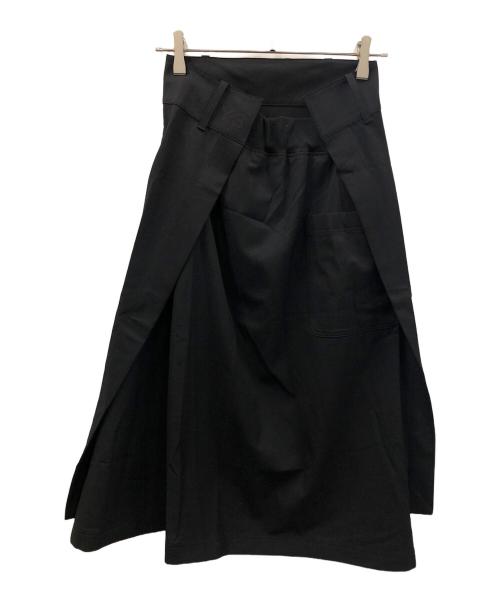 Y-3（ワイスリー）Y-3 (ワイスリー) スカート W CLASSIC REFINED WOOL STRETCH SKIRT（ダブリュー クラシック リファインド ウール ストレッチ スカート） ブラック サイズ:2XS 未使用品の古着・服飾アイテム