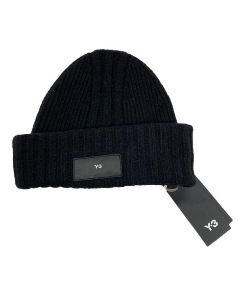 Y-3（ワイスリー）Y-3 (ワイスリー) ニット帽 ブラック サイズ:実寸サイズにてご確認ください。 未使用品の古着・服飾アイテム