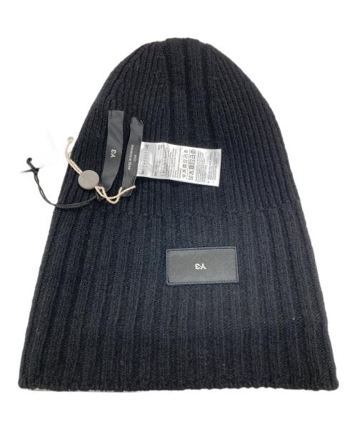 Y-3（ワイスリー）Y-3 (ワイスリー) ニット帽 ブラック サイズ:実寸サイズにてご確認ください。 未使用品の古着・服飾アイテム