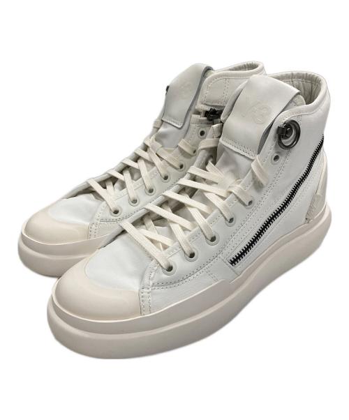 Y-3（ワイスリー）Y-3 (ワイスリー) ハイカットスニーカー AJATU COURT HIG ホワイト サイズ:23.5 未使用品の古着・服飾アイテム