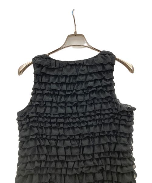 PINK HOUSE（ピンクハウス）PINK HOUSE (ピンクハウス) ノースリーブワンピース ブラック サイズ:実寸サイズにご確認ください。の古着・服飾アイテム