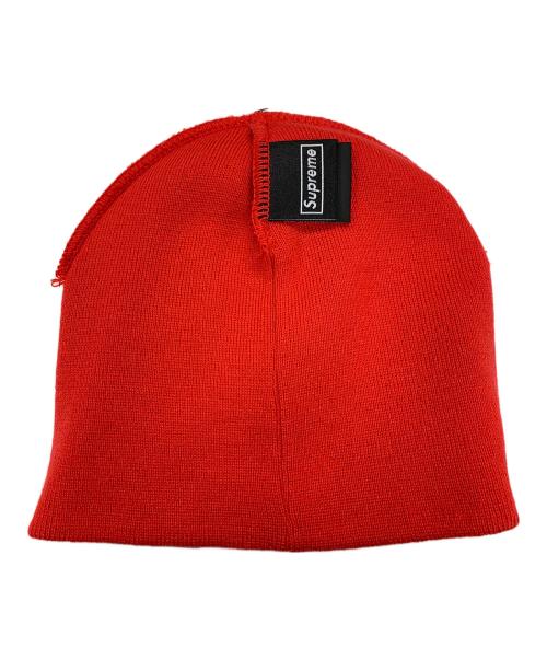 SUPREME（シュプリーム）Supreme (シュプリーム) New Era (ニューエラ) ニット帽 レッド サイズ:実寸サイズにてご確認ください。 未使用品の古着・服飾アイテム