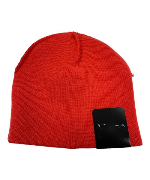 SUPREME（シュプリーム）Supreme (シュプリーム) New Era (ニューエラ) ニット帽 レッド サイズ:実寸サイズにてご確認ください。 未使用品の古着・服飾アイテム