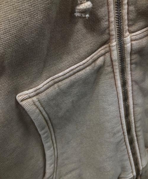 stussy（ステューシー）stussy (ステューシー) ジップパーカー BUANA PIGMENT DYED ZIP HOODIE（ブアナ ピグメント ダイド ジップ フーディ） ベージュ サイズ:MEDIUMの古着・服飾アイテム