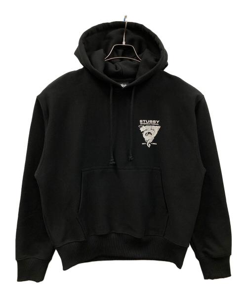 stussy（ステューシー）stussy (ステューシー) プルオーバーパーカー DRAGON HOODIE（ドラゴン フーディ） ブラック サイズ:Sの古着・服飾アイテム