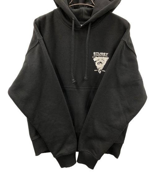 stussy（ステューシー）stussy (ステューシー) プルオーバーパーカー DRAGON HOODIE（ドラゴン フーディ） ブラック サイズ:Sの古着・服飾アイテム