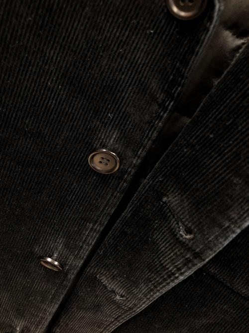 YOHJI YAMAMOTO（ヨウジヤマモト）YOHJI YAMAMOTO (ヨウジヤマモト) D'URBAN A.A.R (ダーバンアール) 中綿コーデュロイジャケット ブラック サイズ:Mの古着・服飾アイテム