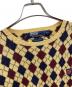 POLO RALPH LAUREN (ポロ・ラルフローレン) ニット アーガイル ワインレッド×ネイビー サイズ:M：5000円